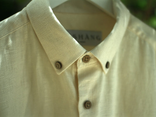 Organic Linen Shirt (Natural Colour)